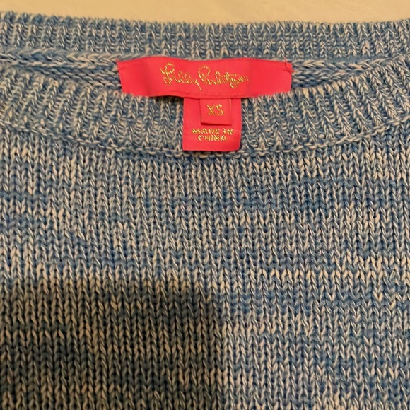 NWOT Lilly Pulitzer Marled Blue Light Sweater Sz XS - Picture 2 of 3